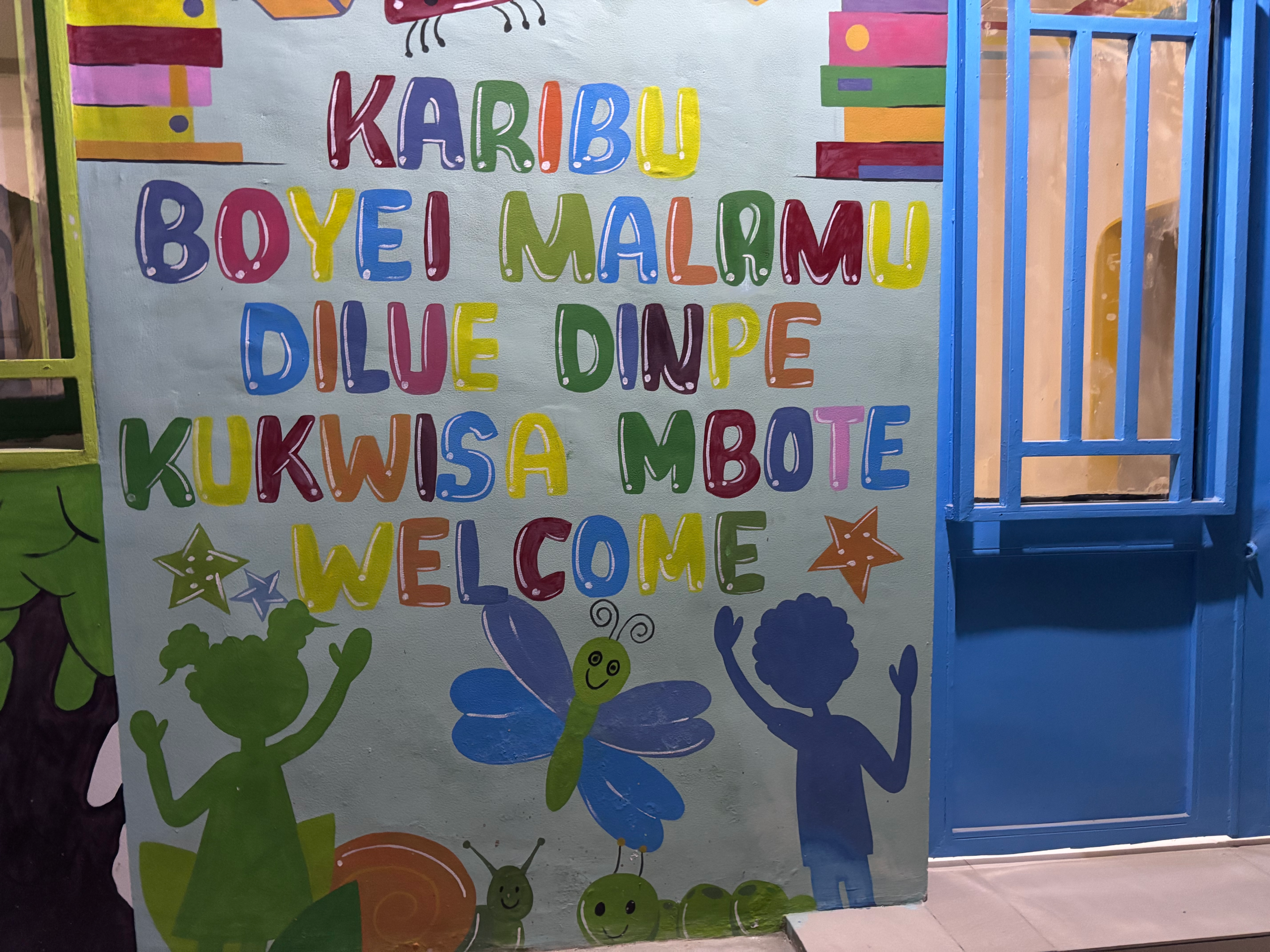 Welcome Mural at Covenant Impact Academy
